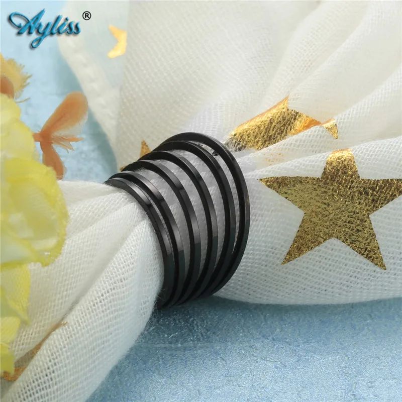 Ayliss 6 шт. 1 мм браслет из нержавеющей стали костяшки штабелируемые кольца для