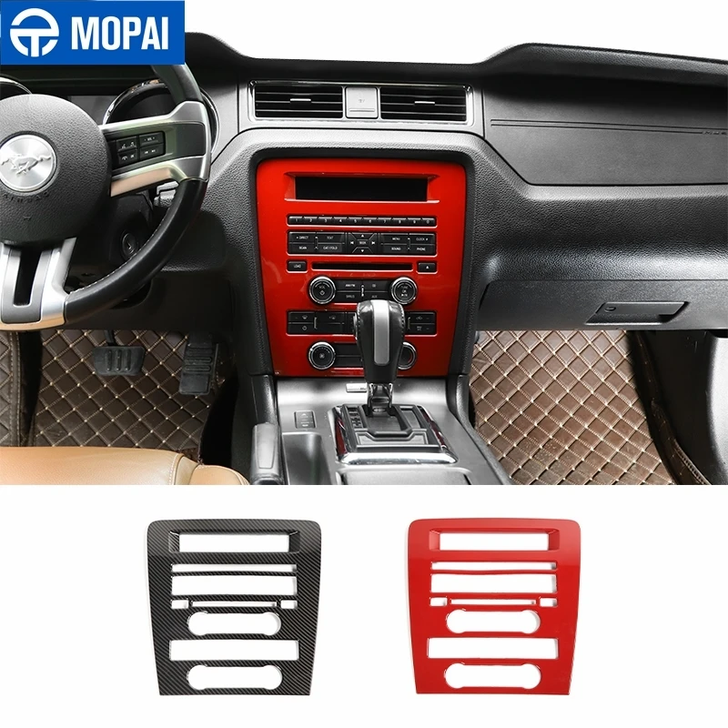 

MOPAI ABS Автомобильная Центральная панель управления CD декоративная крышка отделка наклейки для Ford Mustang 2009-2013 аксессуары для интерьера