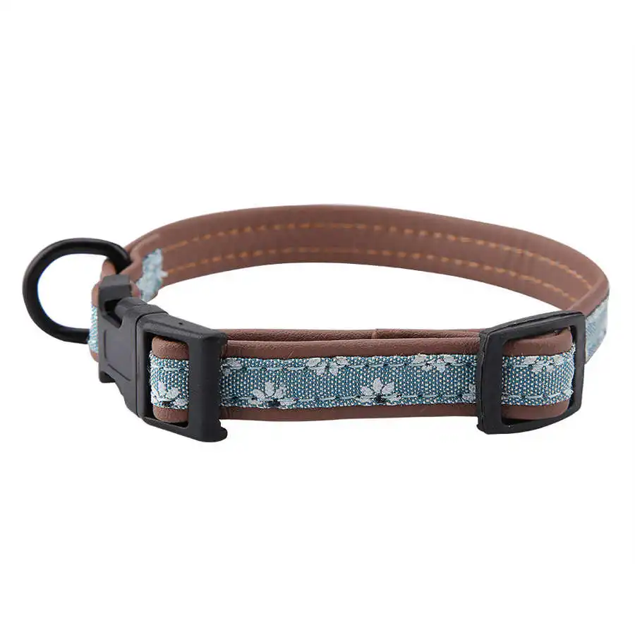 Регулируемое мягкое ожерелье из искусственной кожи для домашних животных собак