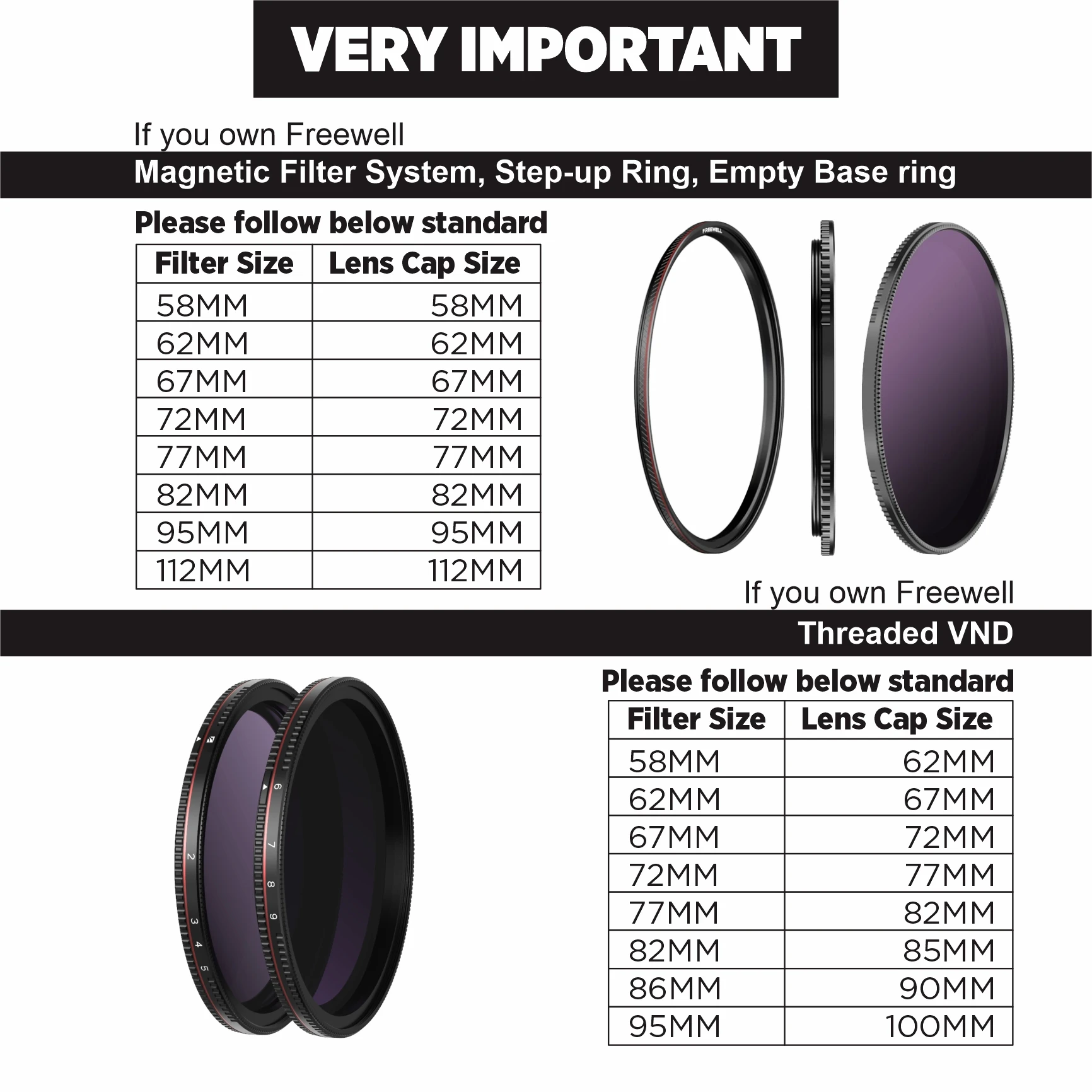 Магнитная Крышка для объектива Freewell (работает только с магнитными фильтрами
