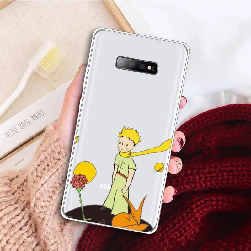 

Lovely Cartoon The Little Prince Phone Case Transparent For Samsung Galaxy A71 A21s S8 S9 S10 plus note 20 ultra