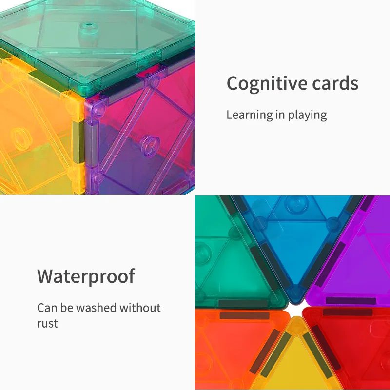 Лидер продаж 2020 Новые магнитные плитки большой размер строительные блоки наборы