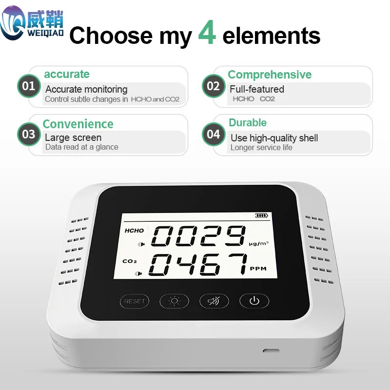 Gas Detector Analyzer Air Quality Monitor CO2 Meter Sensor | Электронные компоненты и принадлежности