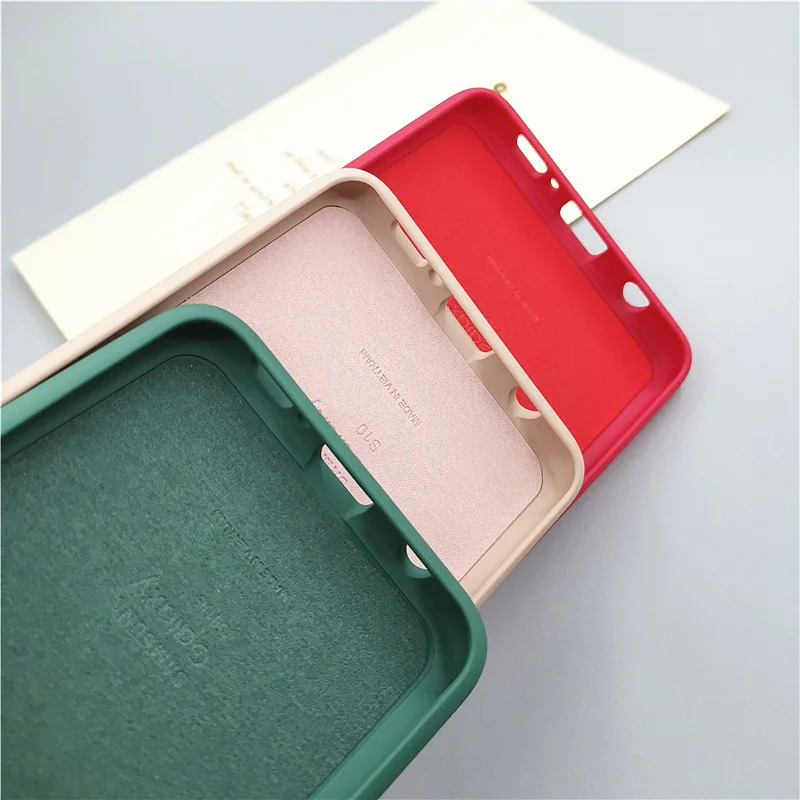 S10 Plus Case Phone Cover For Samsung Galaxy S10+ S10E S10 Silky Soft-Touch Ofiice Style Silicone Shell Full Protection