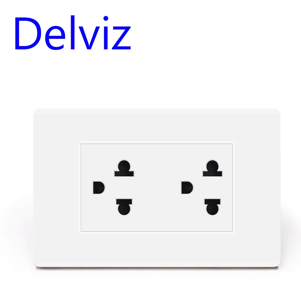 Розетка Универсальная Delviz US 15 А 110-250 В переменного тока 120x74 мм | Строительство и