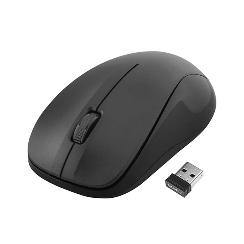 ASONIC AS-WM5 USB оптическая беспроводная мышь черного цвета