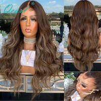 loose wave frontal wig 13x413x6 lace front human hair wig for black women brown blonde highlights preplucked 150 remy qearl