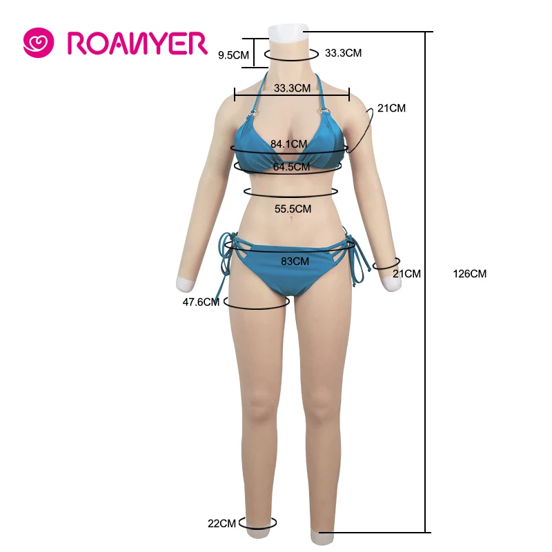 Roanyer поддельные груди E чашки силиконовые формы для с руками костюмы
