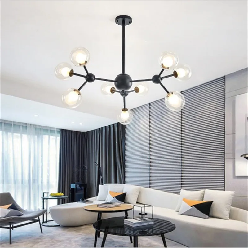 Светодиодная Скандинавская современная люстра для гостиной ресторана спальни