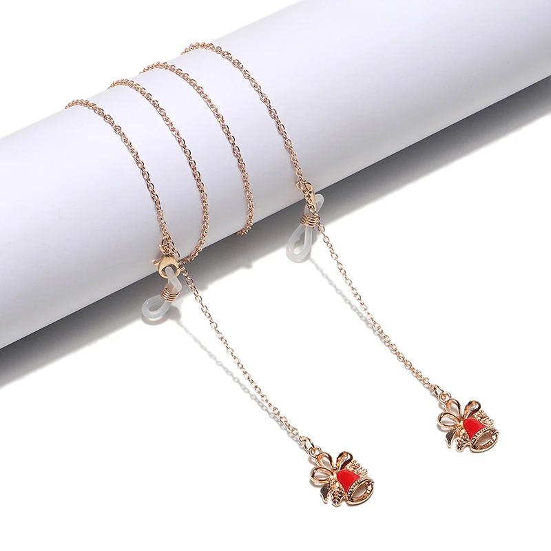 Снежинки колокольчики кулон женские металлические солнцезащитные очки шнуры