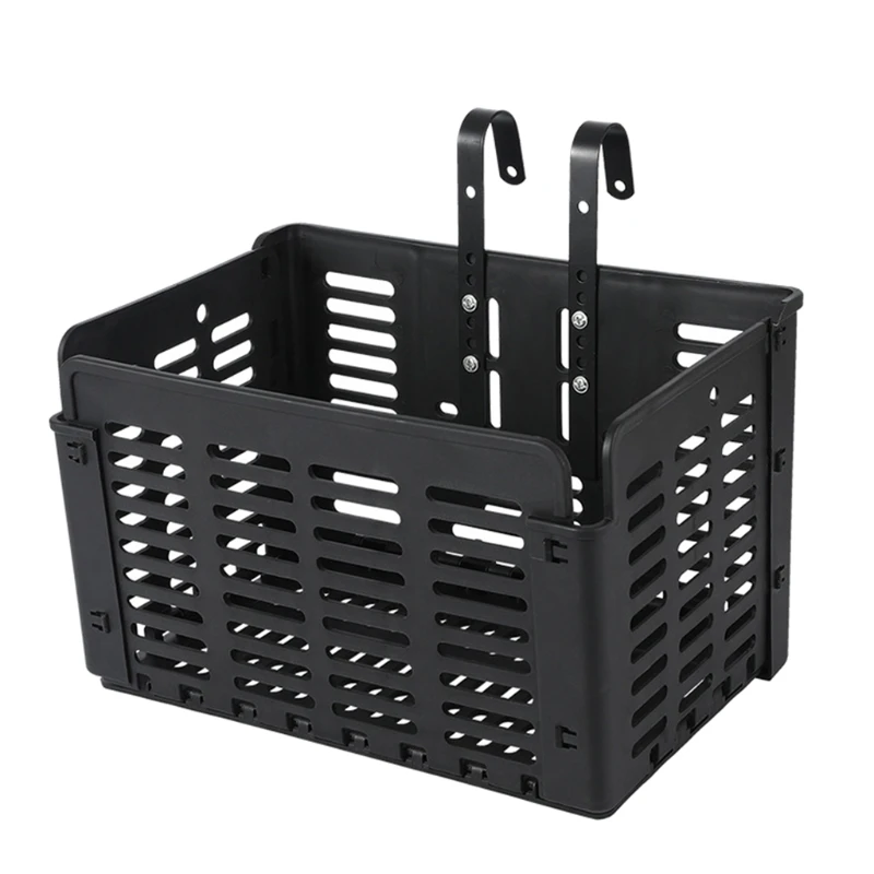 

448D Folding Rear Bike Basket Wire Mesh Fold-Up Detchable Front Bag