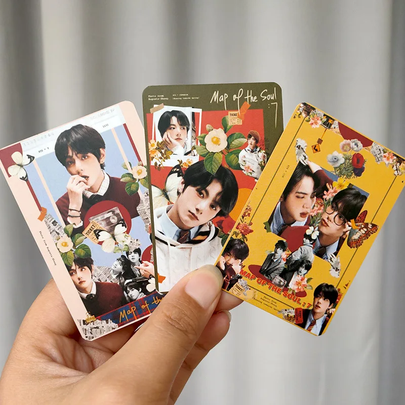

7 Pcs Kpop Bangtan Boys LOMO Card Map Of The Soul 7 Double Sides Photo Card Fans Collection JUNG KOOK JIMIN JIN SUGA J-HOPE