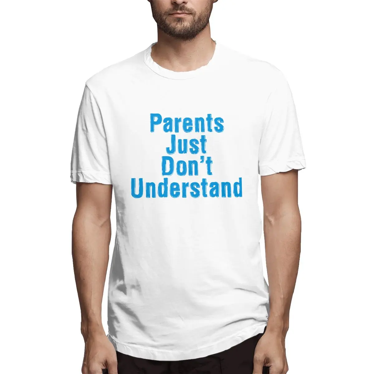 

Parents Just Don't Understand (2) Men's T Shirts Funny Tee Shirt Short Sleeve Crew Neck T-Shirt Cotton Summer Clothing