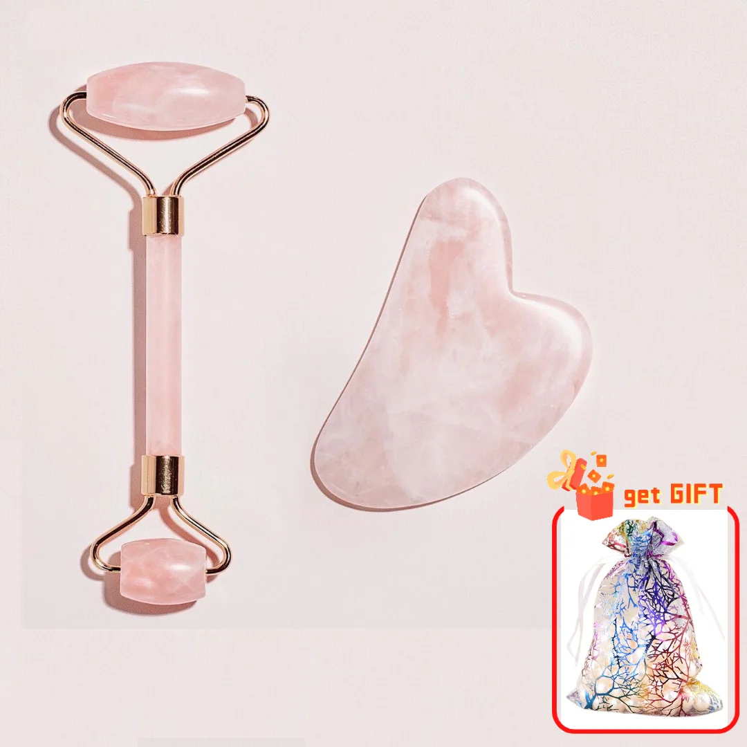 

Natural Jade Stone Gua Sha Massage Board Rose Quartz Guasha Plate Jade Face Massager Scrapers Tools For Face Neck Back Body