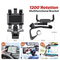 millphone holder miller universal 1200 degrees rotation car phone holder hud dashboard clip mount stand for auto nk shopping