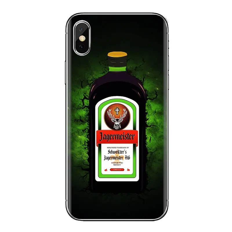Jagermeister Ретро бутылка Прозрачный чехол из термополиуретана для Xiao mi 6 A1 Max x 2 5X 6X Red