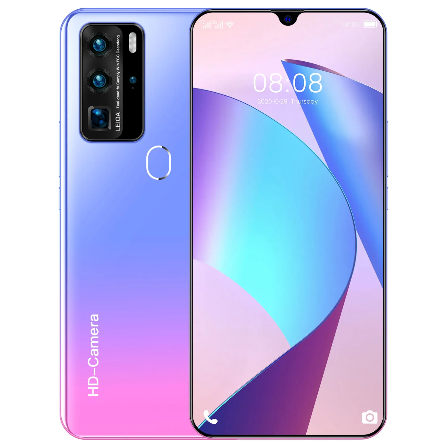 

Big screen P80 Pro 5600mAh 7.1inch Telephones 32MP+48MP Battery 12GB+512GB Android 10.0 5G 10 Core Face ID Dual Sim Big battery