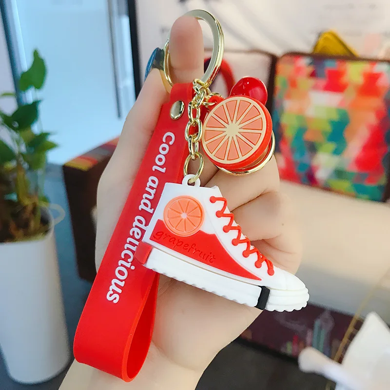 Модный 3d резиновый холщовый фотографический брелок для ключей автомобиля в виде