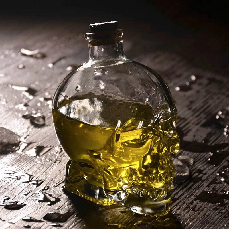 Новый год 1 шт. хрустальный череп голова рюмка вечерние прозрачное шампанское