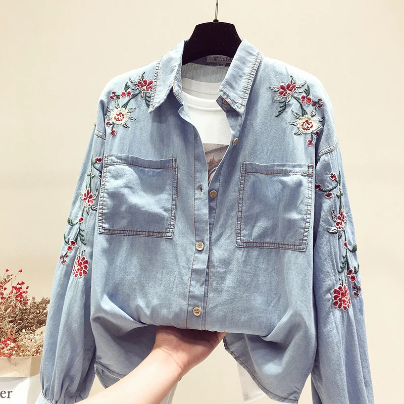 Женские рубашки весна осень длинный рукав Винтаж корейская мода Повседневная