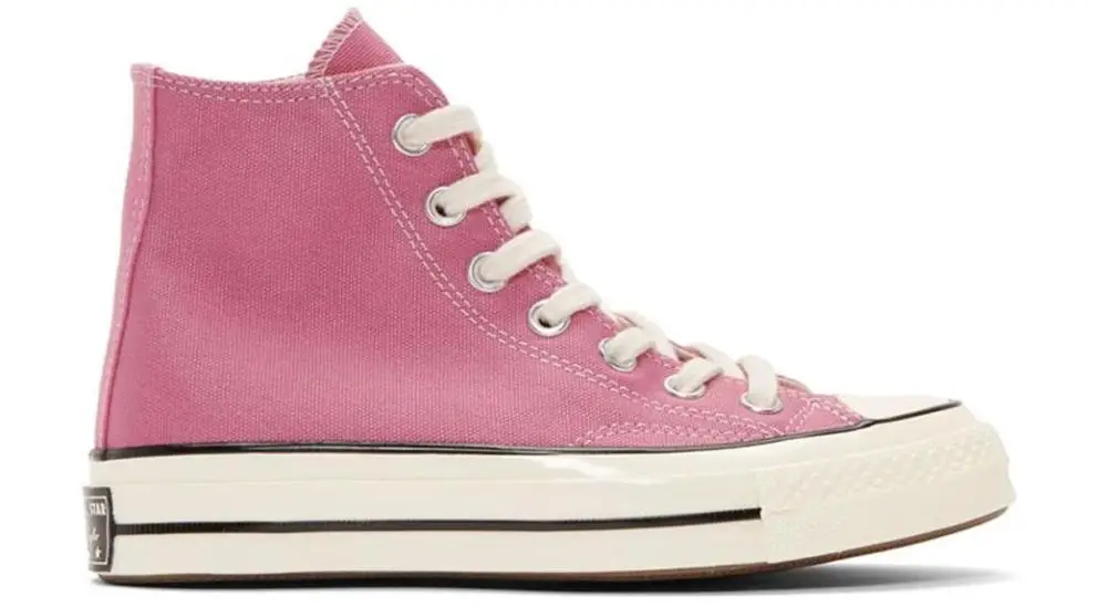 

Converse Chuck Taylor 1970s Hi Top unisexe, chaussures de skateboard, pour loisirs quotidiens, chaussures plates en toile rose