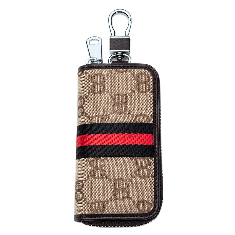 

Key bag personality male zipper cloth art male and female key bag ladies multi-function large-capacity creative car key bag