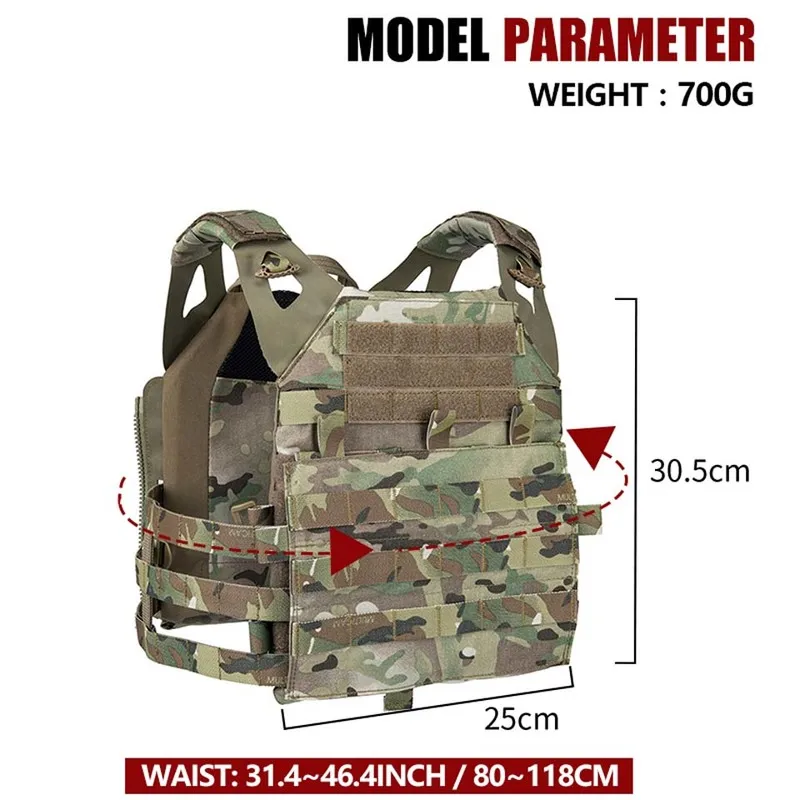 Тактический жилет JPC 2 0 переноска тарелок для прыжков Мультикам бронежилет Molle