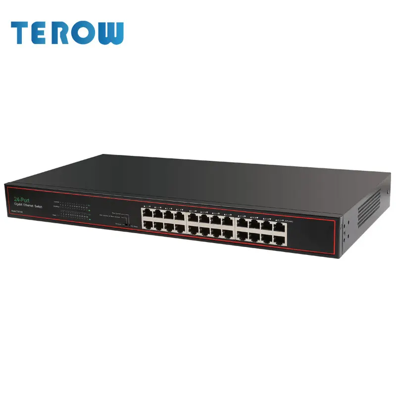 24 портовый 10/100/1000 Мбит/с гигабитный Ethernet коммутатор VLAN изоляция для
