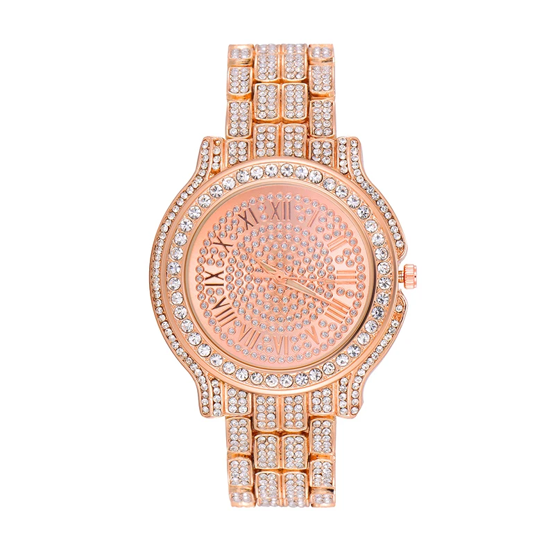Мужские часы s Iced Out Роскошные Кварцевые наручные с Micropave CZ сплавом для женщин и