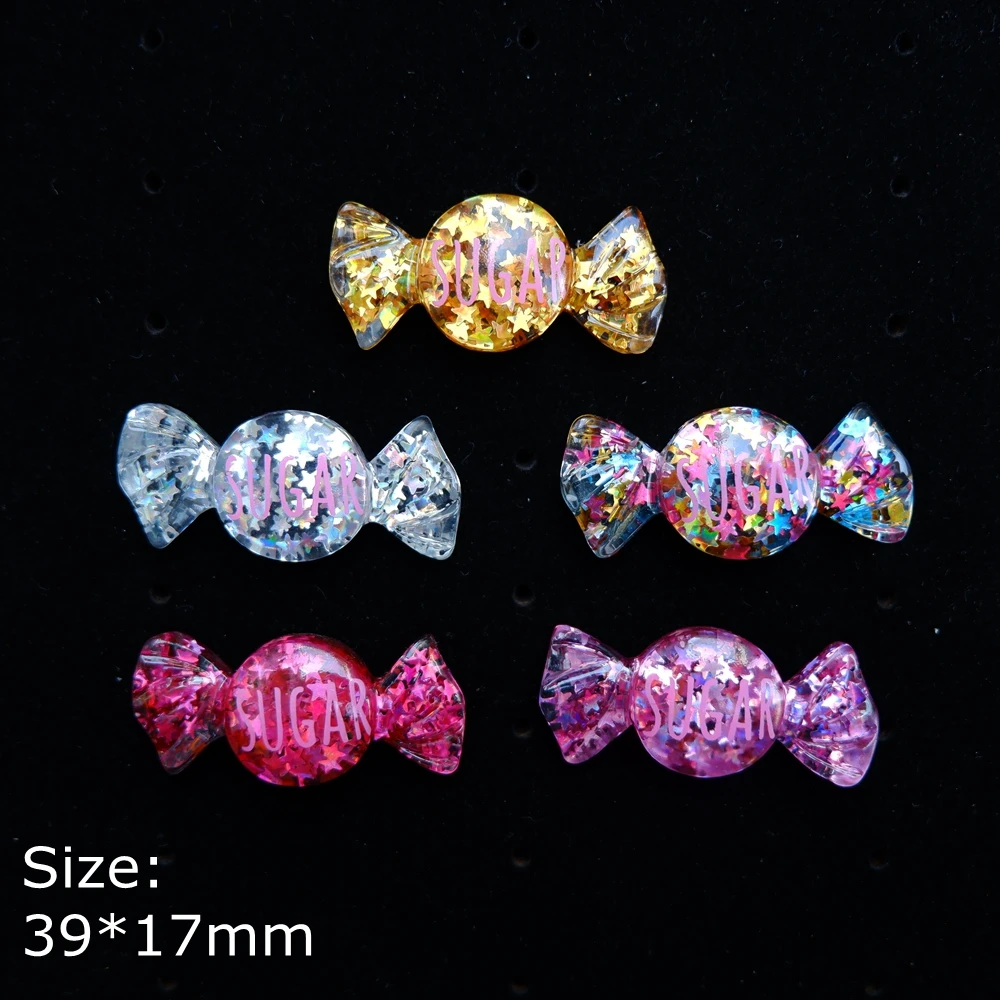 Кавайная японская сахарная конфета кабошон из смолы с плоской задней стороной