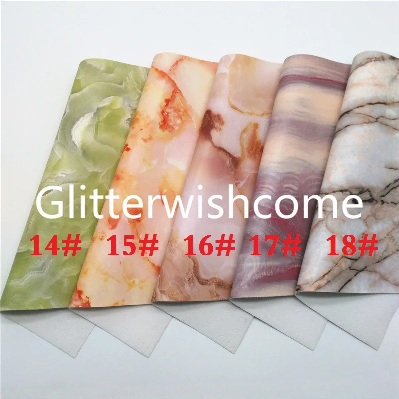 Винил Glitterwishcome размера A4 21 х29 см для бантов ткань из искусственной кожи с