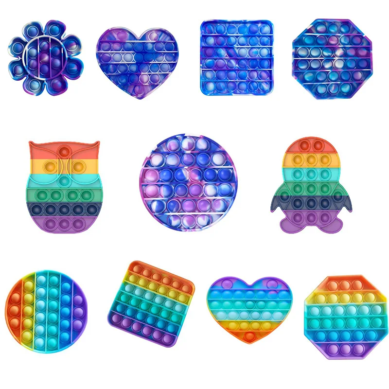 

Push Bubble Fidget Sensory Toy Autism Special Needs Stress Reliever Kids Adult Antistresse Toy Popit Fidget Toys Simple Dimple