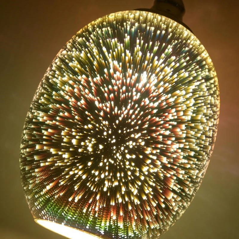 Светодиодные подвесные светильники стеклянные 3D Красочные новая простая