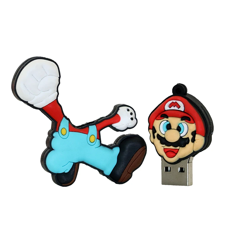 Мультфильм Супер Марио Usb флеш-накопитель 4G 8GB 16GB 32GB флэш-карта памяти Реальная емкость флешка