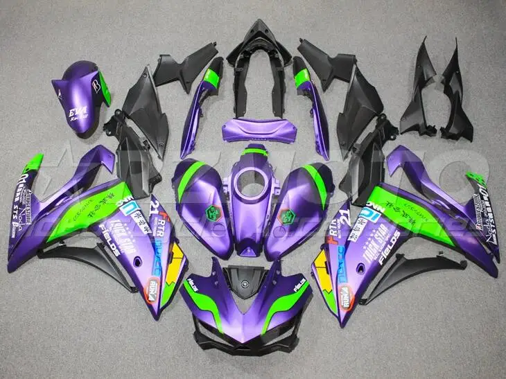 

Injection Mold New ABS Fairings kit Fit for YAMAHA YZF-R3 15 16 17 18 YZF R3 R25 2015 2016 2017 2018 Bodywork set Purple matte