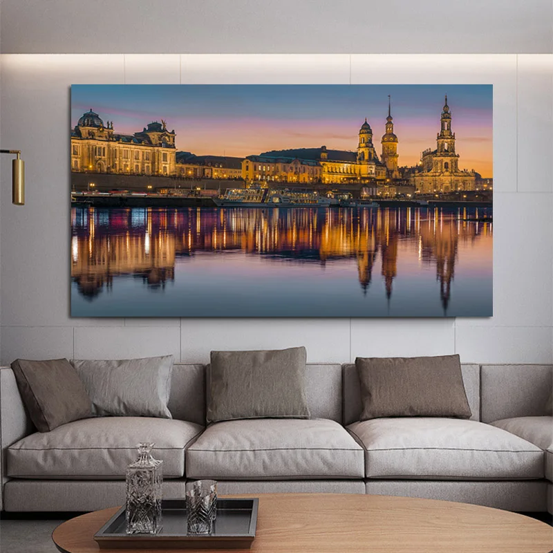 RELIABLI художественные современные городские пейзажи плакаты без рамки картины на