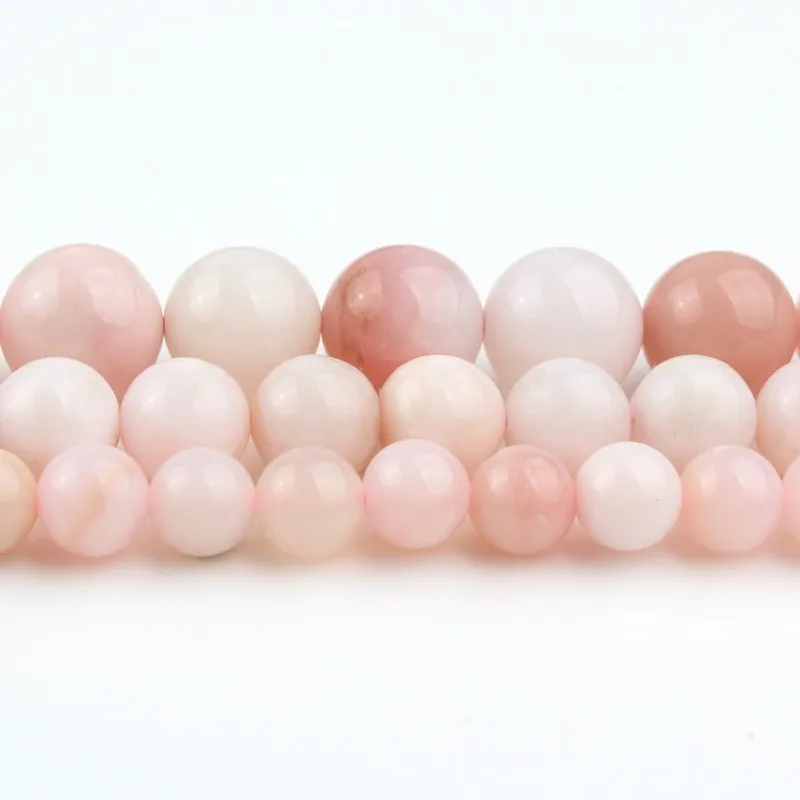 

AAA Natural Pink Opal Stone Beads High Quality Round Loose Spacer Beads For Jewelry Making Diy Charm Bracelet 6/8/10/12mm 15Inch