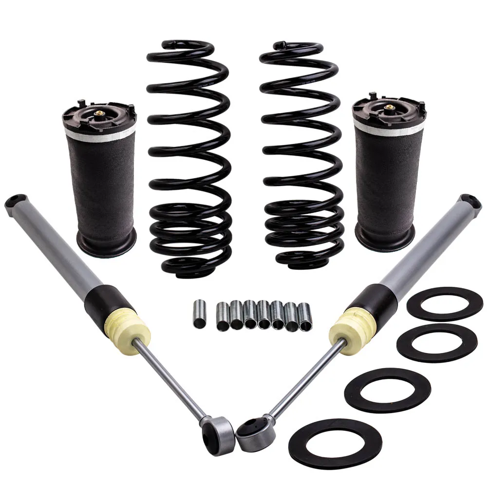 2x Rear Air Suspension Bag + Coil Springs kit For Hummer H2 15938306 03-09 Spring Conversion shocks 89060581 bags | Автомобили и