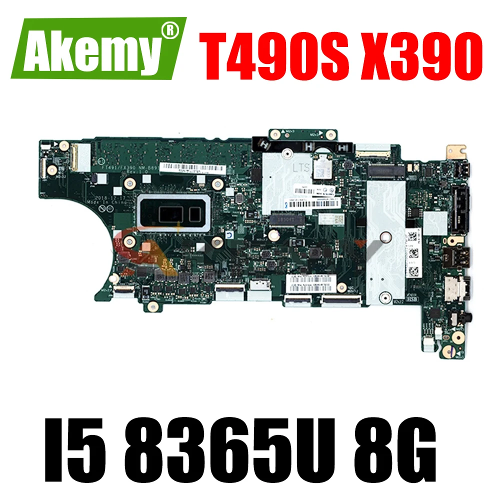 

Материнская плата для ноутбука Lenovo ThinkPad T490S X390, 01HX922 01HX931 CPU;I5 8365U 8G