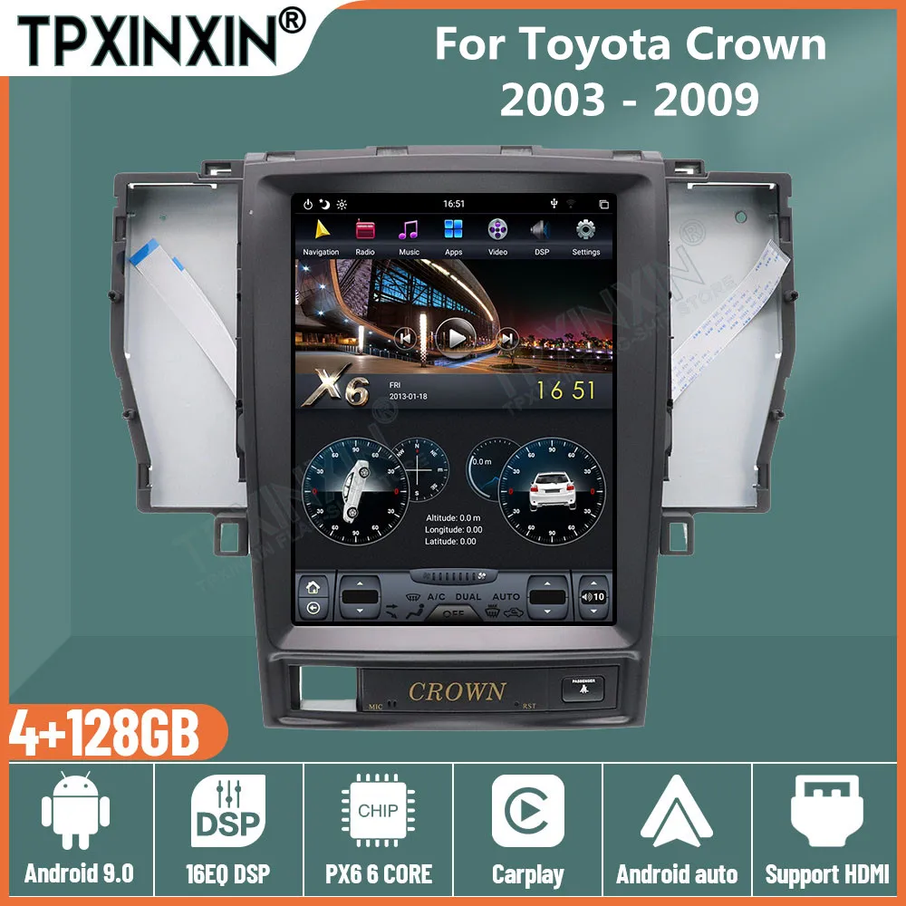 2 Din Android Tesla Style Stereo Autoradio Central Multimidia Video Player