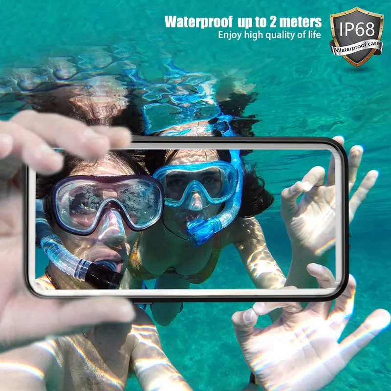 Водонепроницаемый Чехол IP68 для телефона Samsung Galaxy S10 Plus S9 S8 Note 8 9 настоящий