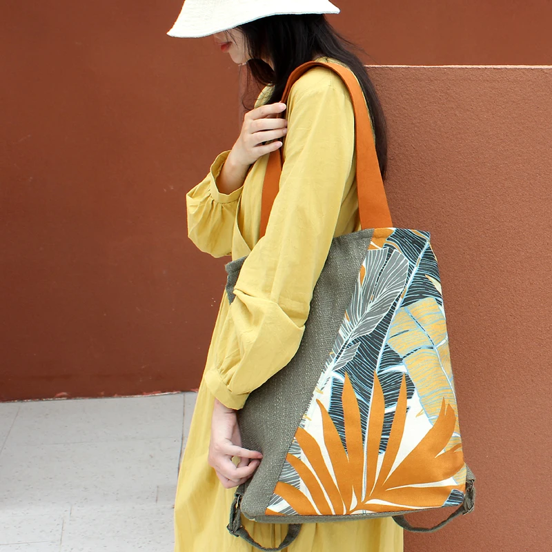 

Summer Cotton Women Bag All-match Shoulder bags Retro Casual Travel bags Brand Cloth Bags