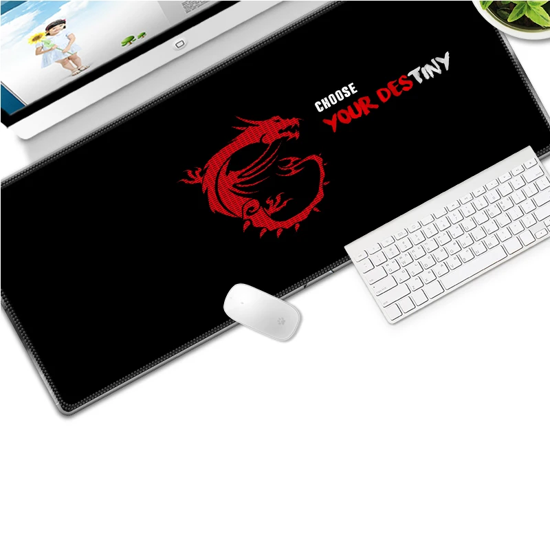 Высокоскоростной игровой коврик для мыши и клавиатуры серии Red Dragon 700*300 мм