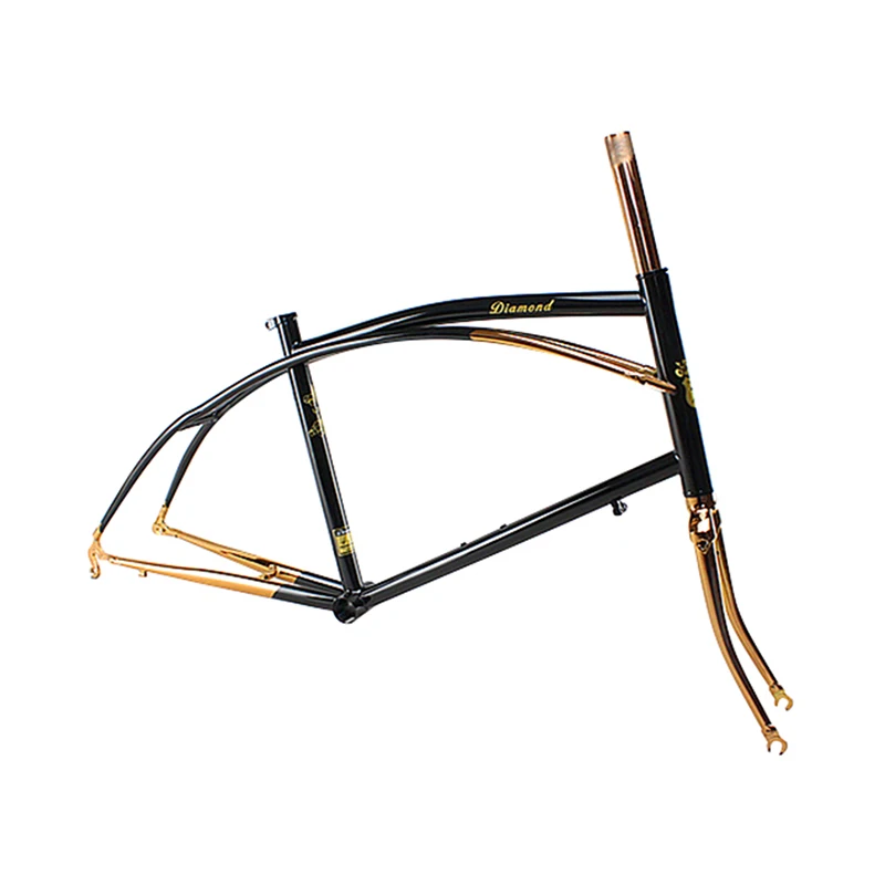 Рама велосипедная с медным покрытием Рейнольдс 525 хромированная молибденовая