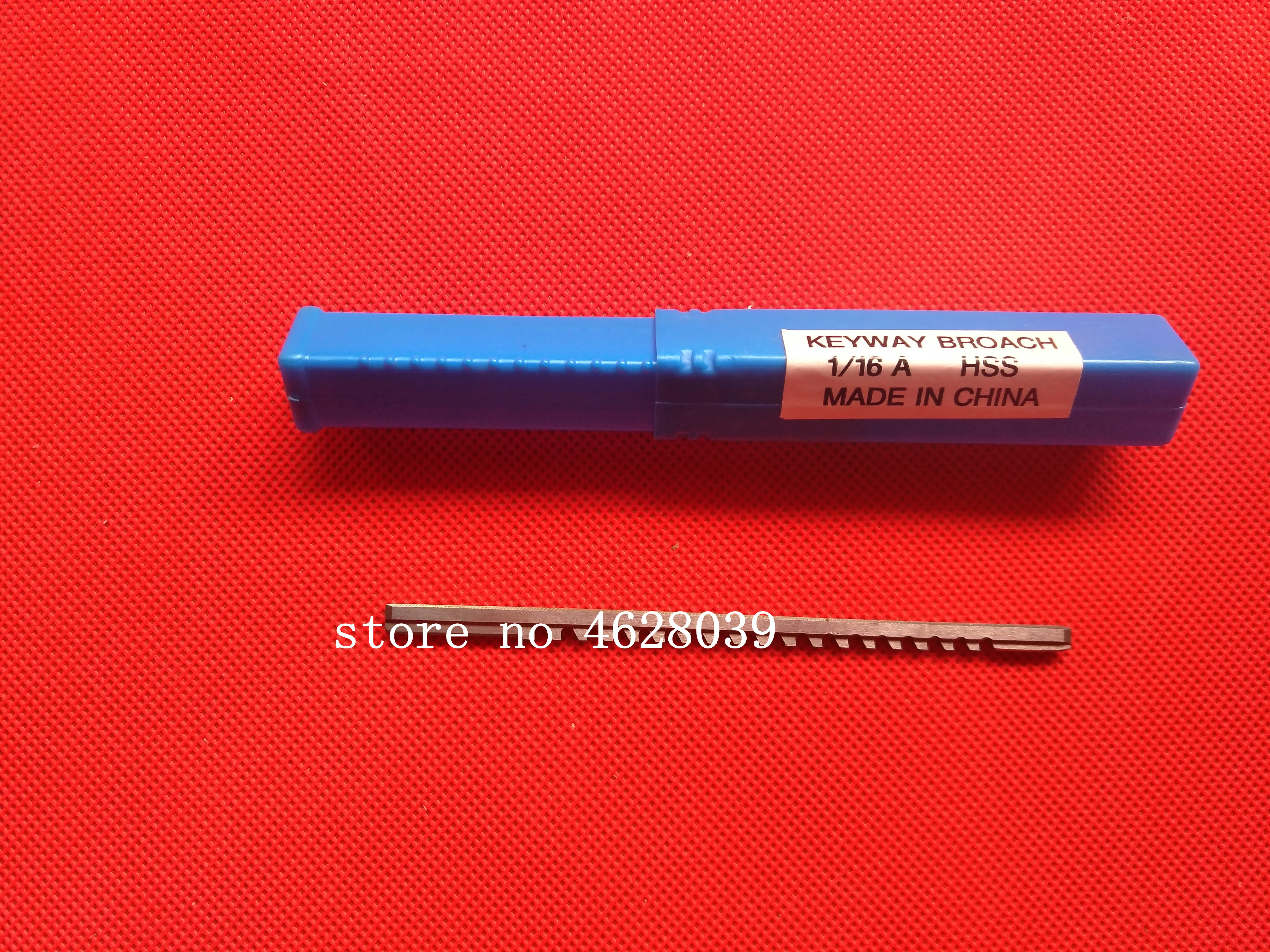 Keyway Broach 1/16 дюйма высокоскоростной режущий инструмент из быстрорежущей стали