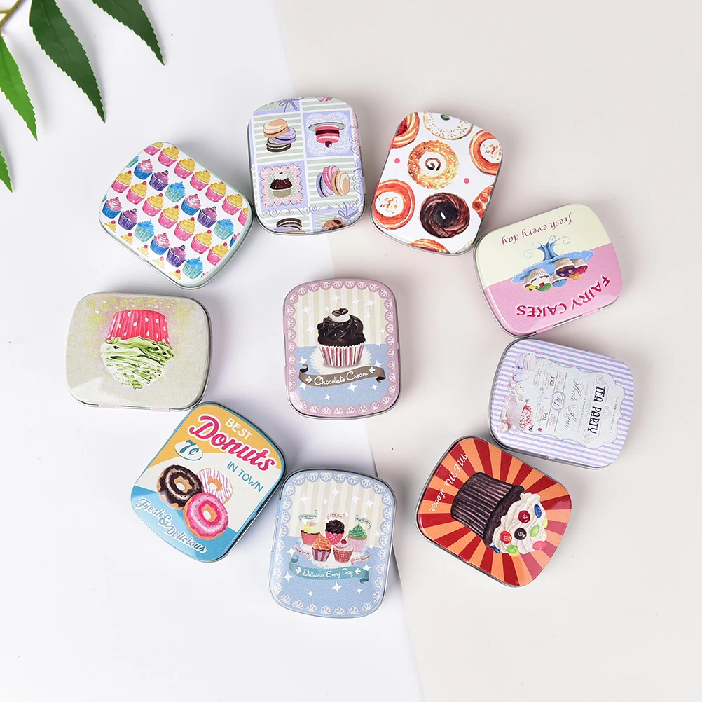 1 шт. олова коробка герметичные коробки для хранения ювелирных изделий и конфет