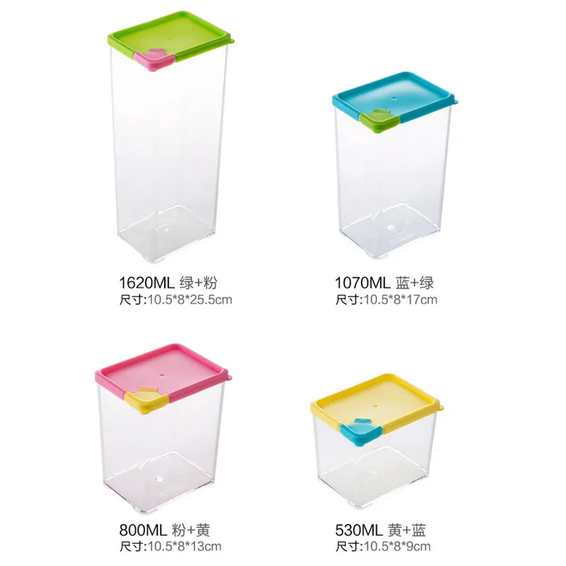 Кухня флип ящик для хранения еды гайки бак герметичный пластиковый контейнер