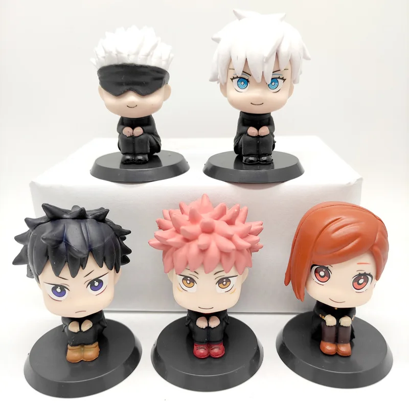 

5pcs/set Jujutsu Kaisen Anime Figure Gojo Satoru Itadori Yuji Look Up Action Figure Jujutsu Kaisen Fushiguro Megumi Figurine Toy