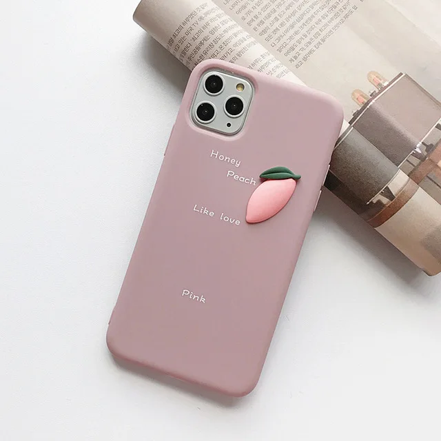 AC8448 Lovebay милый 3D узор чехол для телефона для iPhone 11 Pro XS Max XR X 8 7 6 6S Plus 11 милый фруктовый авокадо Мягкий ТПУ, конфетный задний Чехол - Цвет: AC8448