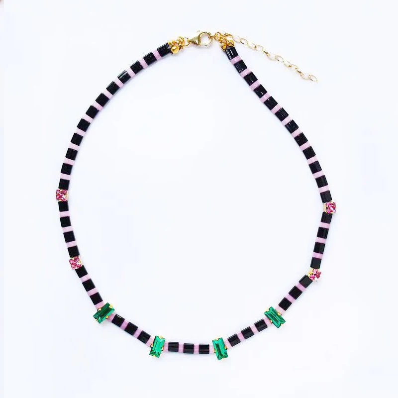 Изысканное Радужное Ожерелье Богемное Признание Шейный Колье Плексигласовые Модные Аксессуары для Женщин Добавляют Характера Ювелирные Изделия.